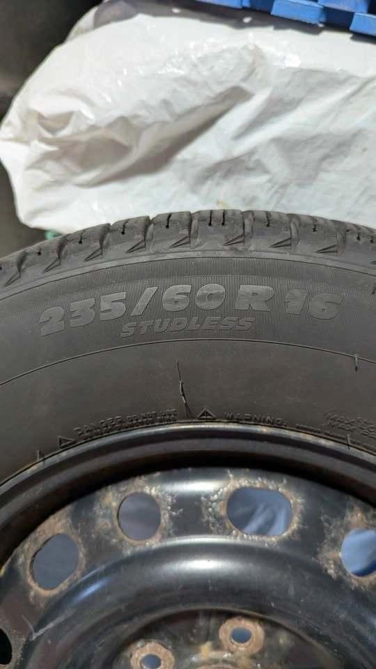 4 Michelin X-Ice Winter Tires 235/60R16 with Steel Rims – $300 - photo 3