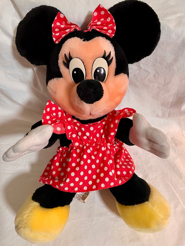 Vintage 80s Walt Disney World Minnie Mouse Plush Doll