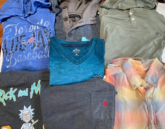 7pc Medium Shirts Lot – Volcom, Hollister, Polo and more!
