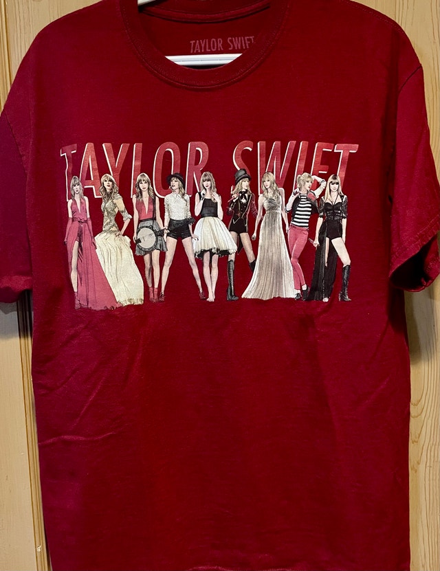 NWOT: Official Taylor Swift Red Tour Outfits Graphic T-Shirt
