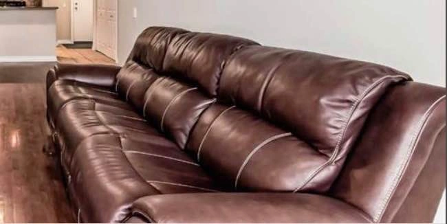 3-seater Leather Couch - photo 2