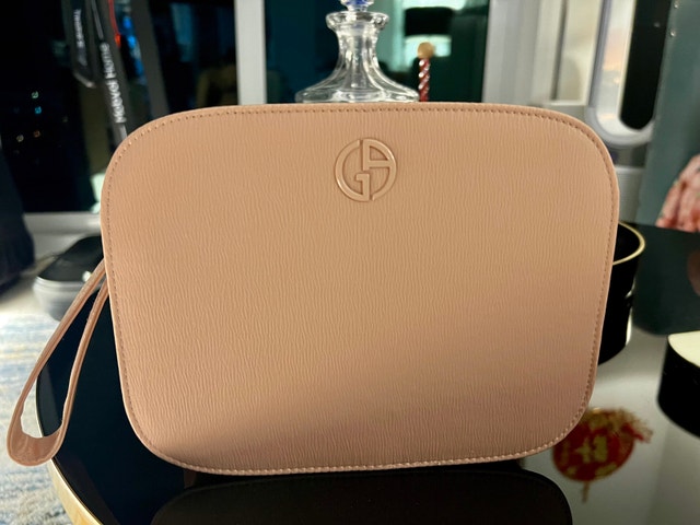 New Giorgio Armani Beauty Makeup Travel Bag - Pink