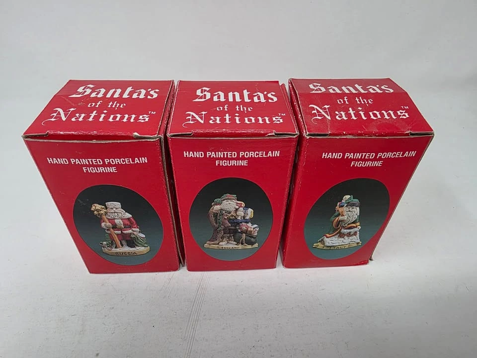 Vintage Santas of the Nations Porcelain Figurines Lot of 3 - photo 5