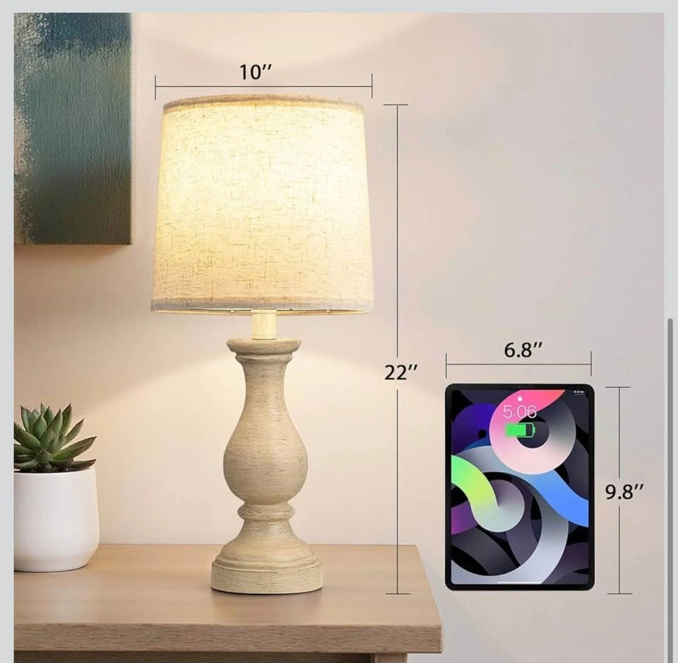 New Fenmzee Resin Table Lamps Set of 2 - Vintage - photo 3