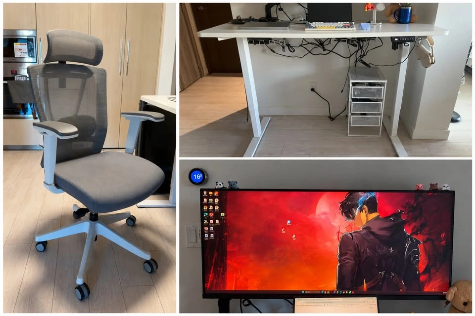 Moving sale: Standing desk setup with MSI 40-inch monitor - photo 2