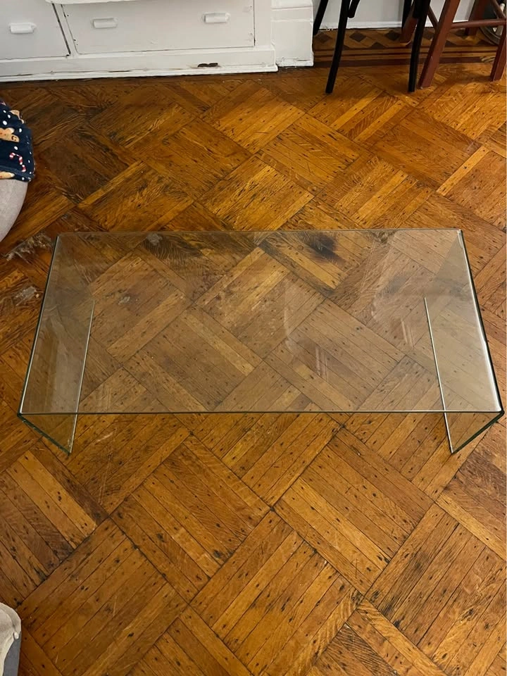 Bent Glass Waterfall Coffee Table - photo 2