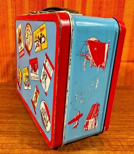 VINTAGE 1960s Ohio Art World Traveler retro tin lunchbox - photo 3