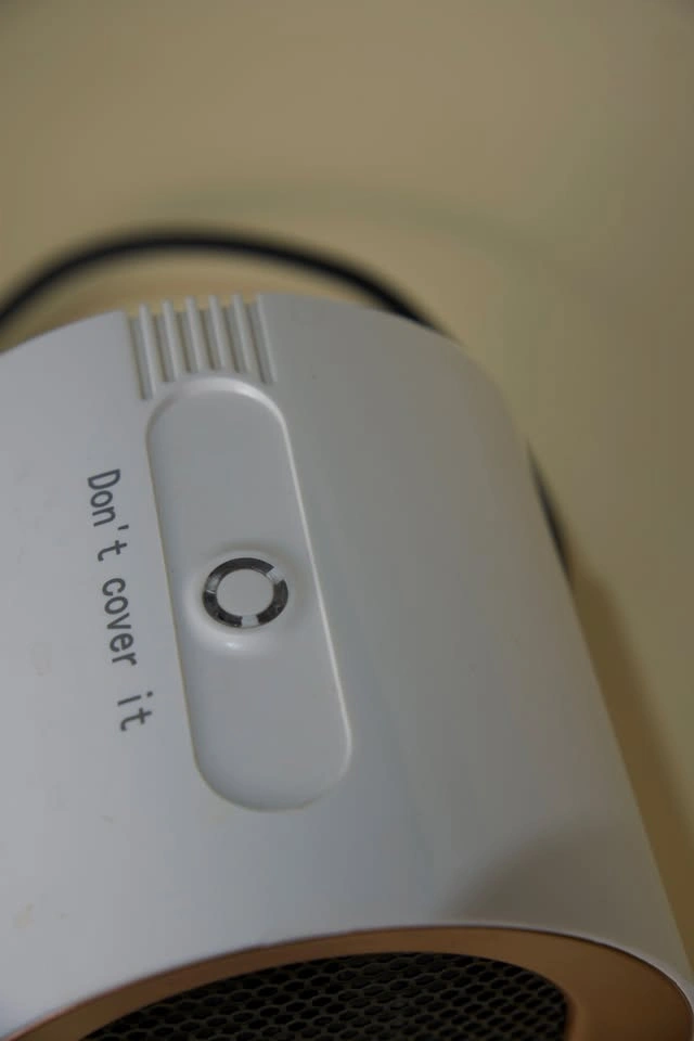 Compact Electric Space Heater — White & Rose Gold - photo 2
