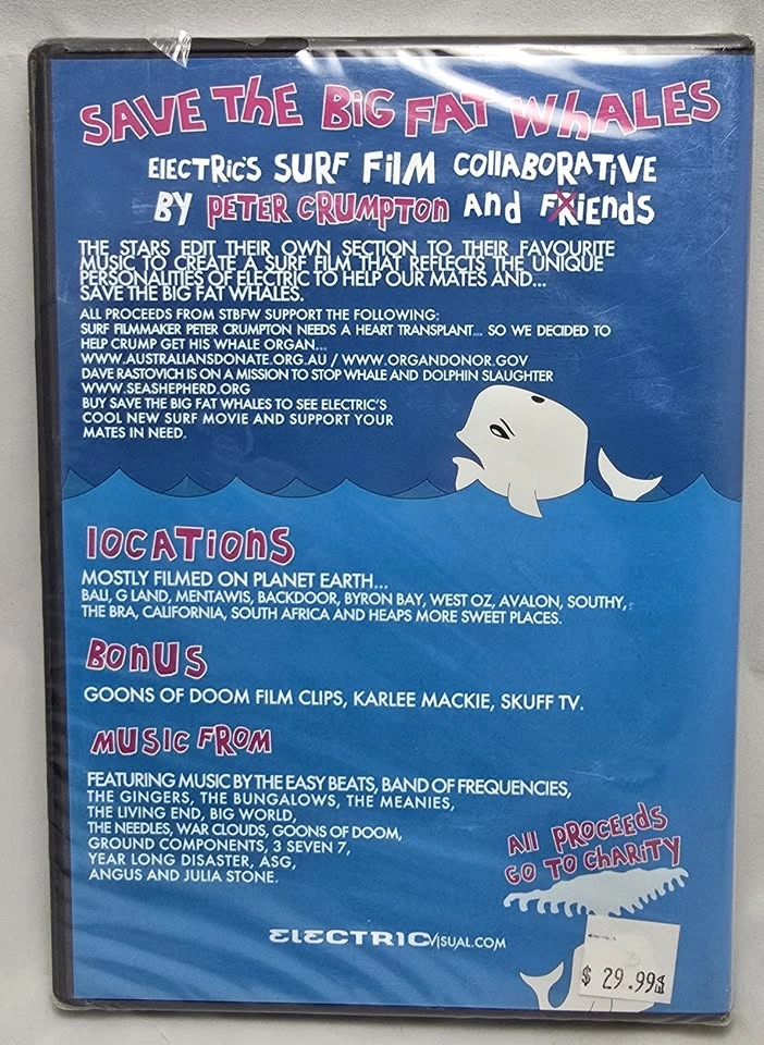 Save The Big Fat Whales -- Surf film by Peter Crumpton -- DVD se - photo 2