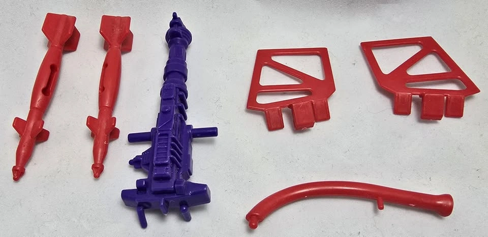 VINTAGE 1987 GI Joe DREADNOK CYCLE vehicle PARTS LOT