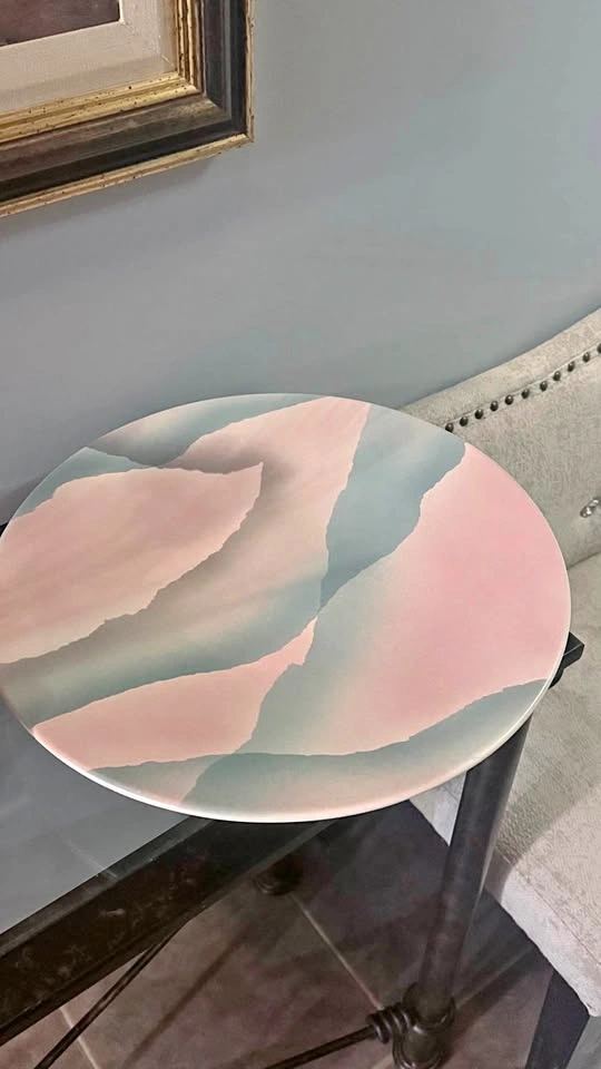 Vintage 1989 John Bergen Studio Ceramic Art Platter - 16”