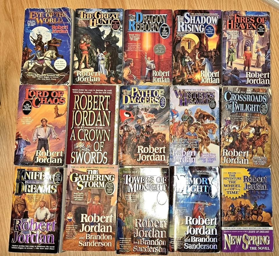 WHEEL OF TIME paperback complete set 15 BOOKS
