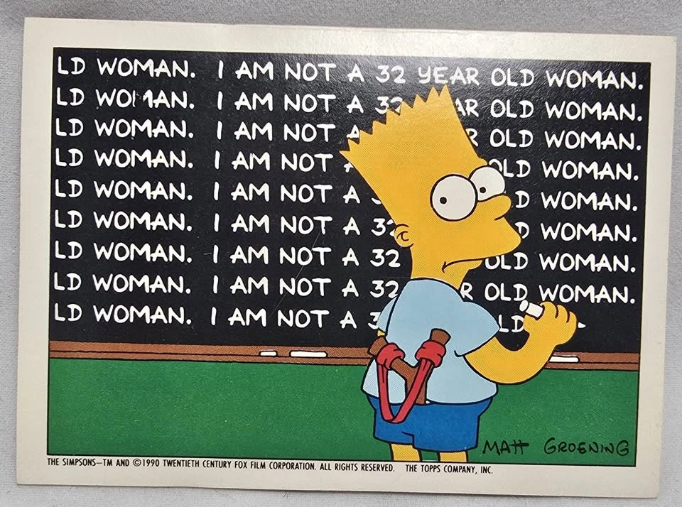 Vintage 1990 The Simpsons Topps Trading Card Stickers - photo 5