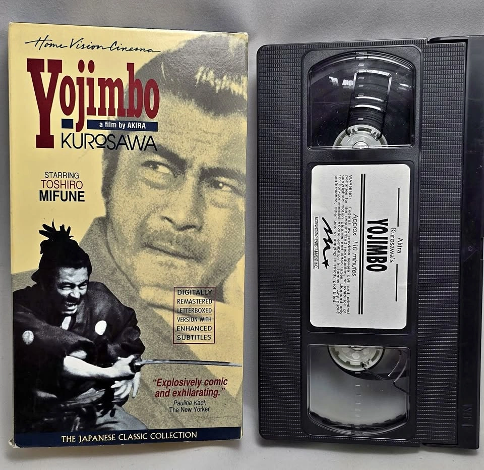 Yojimbo (VHS) -- Directed by Akira Kurosawa, starring Toshiro Mi