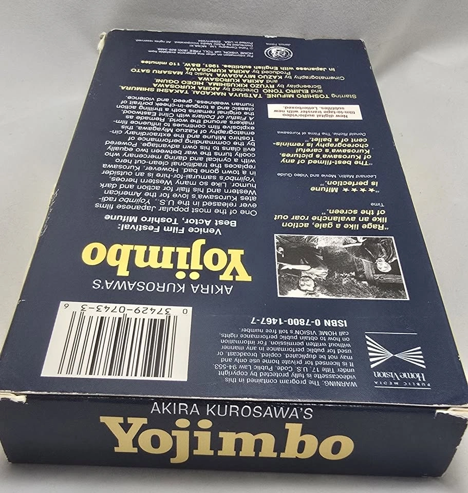 Yojimbo (VHS) -- Directed by Akira Kurosawa, starring Toshiro Mi - photo 5