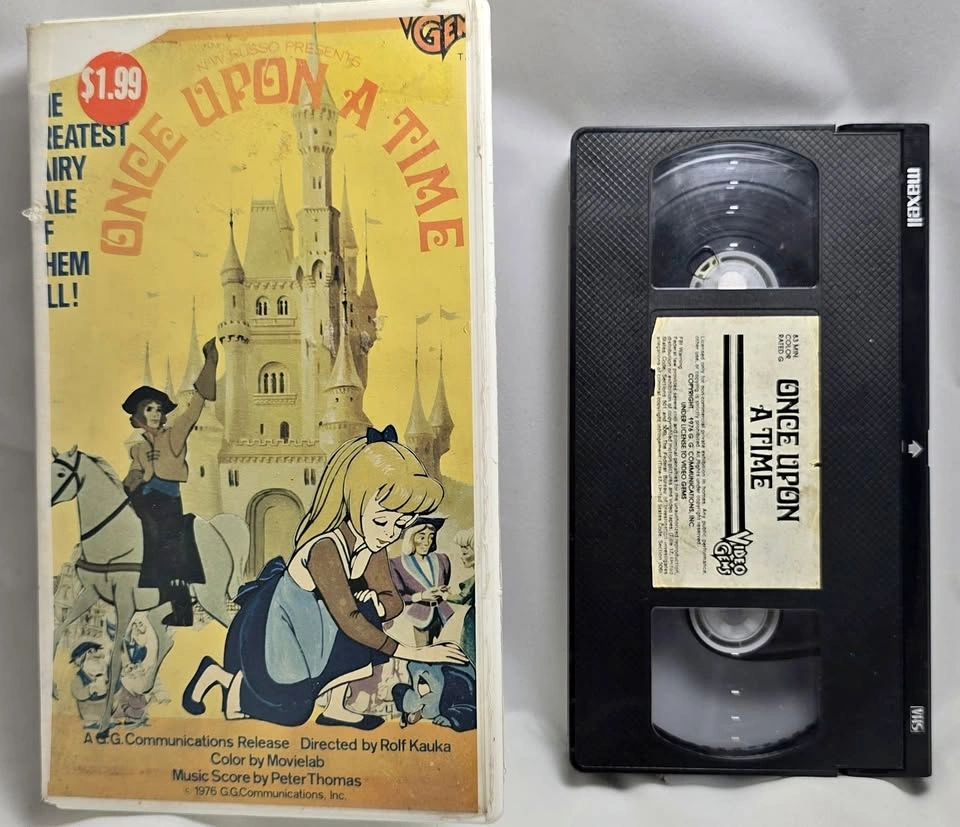 Once Upon A Time (1976) VHS - Rare Animated Cult Classic