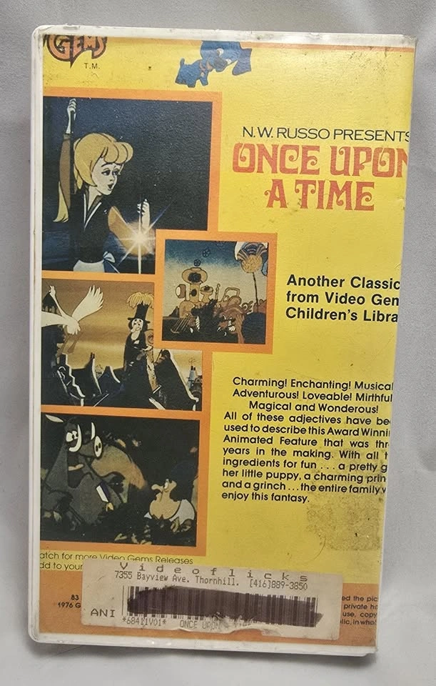Once Upon A Time (1976) VHS - Rare Animated Cult Classic - photo 3