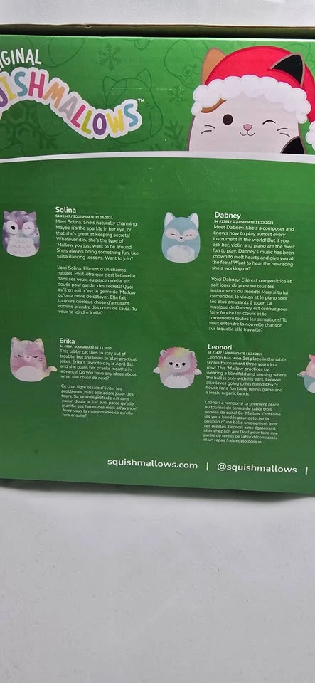 Squishmallows Christmas Ornament Set 2023 - 8 pack, in box - photo 5