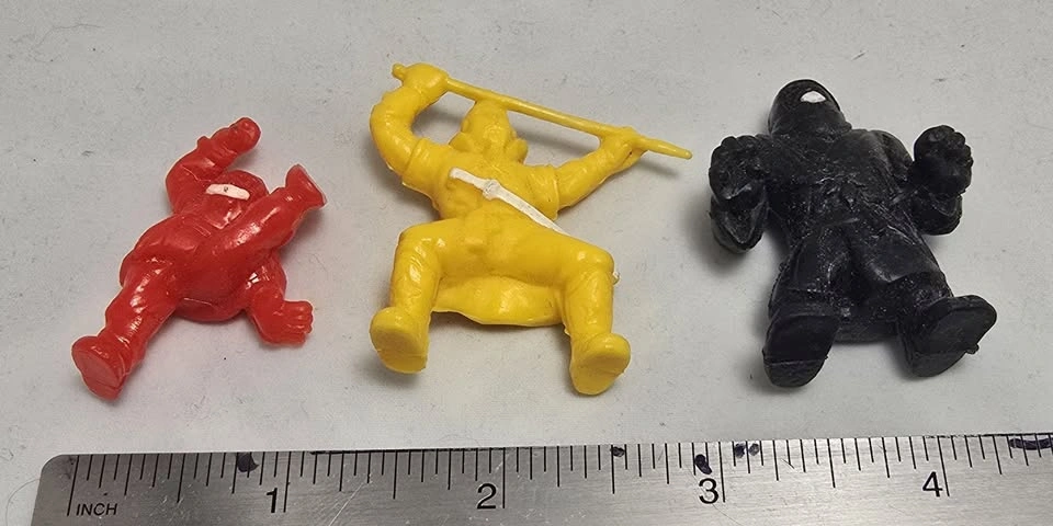 VINTAGE Panosh NINJA MITES 1986 lot of 26 retro toy figures - photo 4