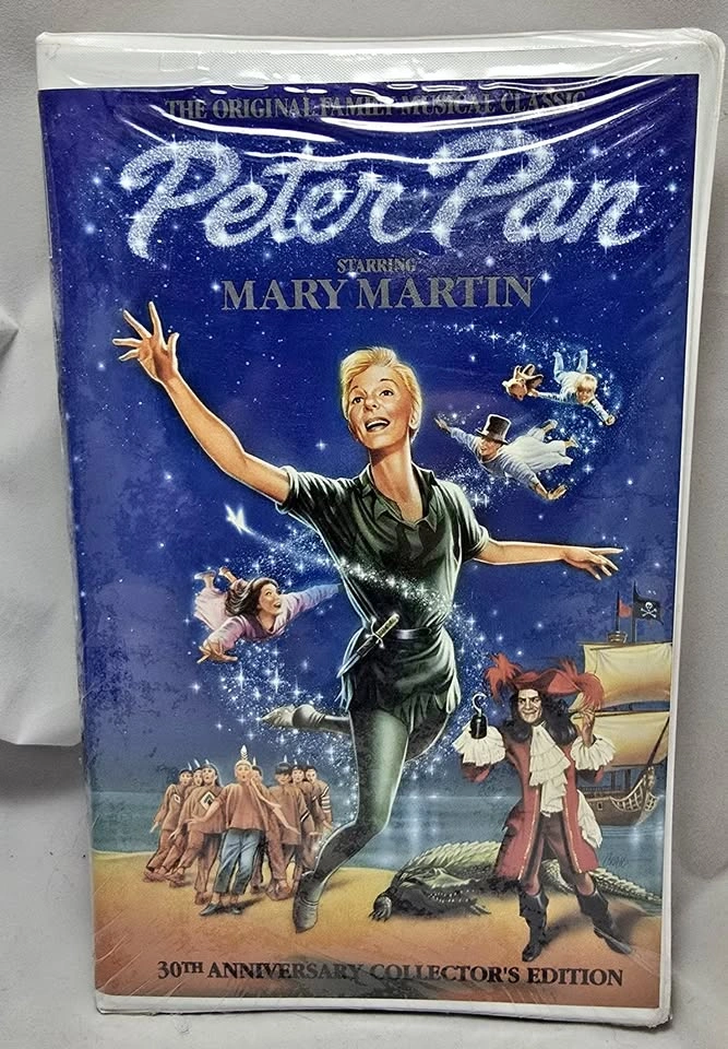 Peter Pan 1960 Mary Martin 30th Anniversary 1990 VHS SEALED