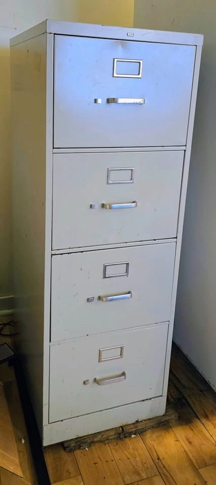 Commercial HON 4-Drawer Vertical Filing Cabinet w/ Accessories - photo 3