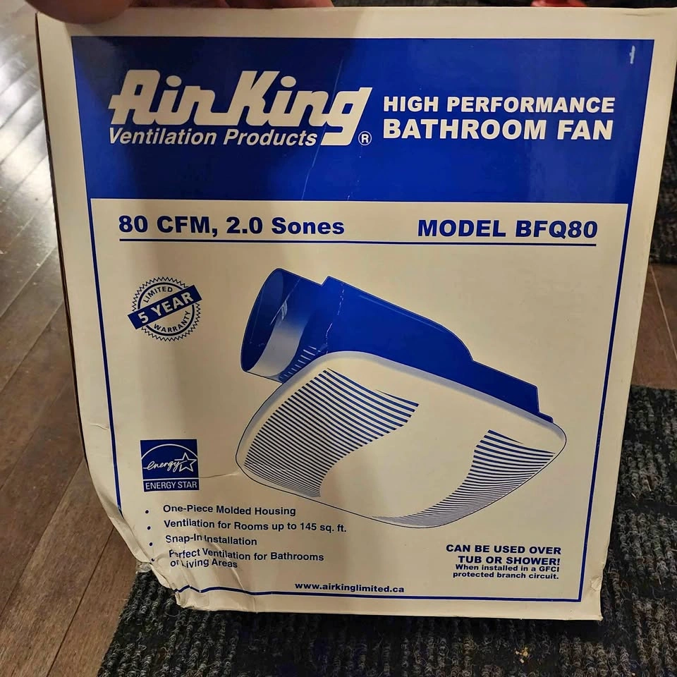 Air King 80 CFM Bathroom Fan BFQ80