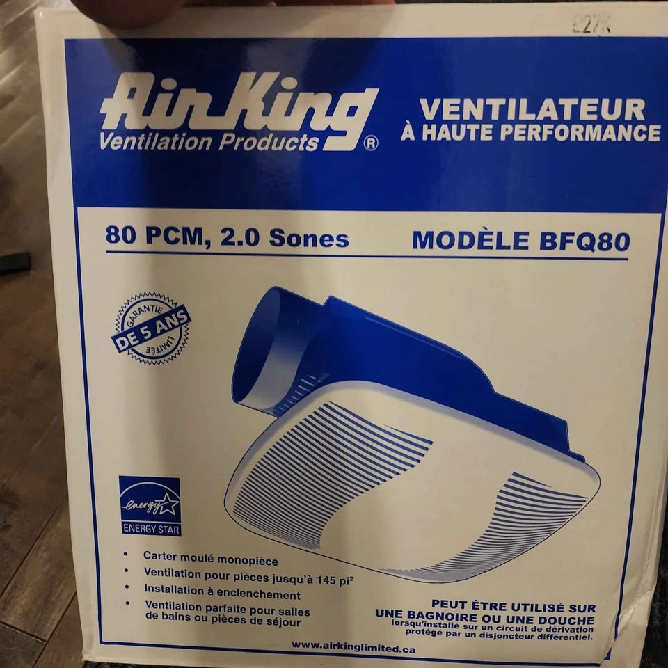Air King 80 CFM Bathroom Fan BFQ80 - photo 2