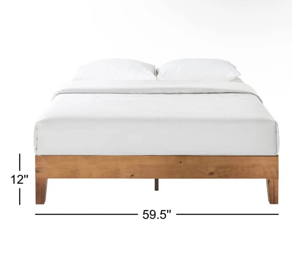 Queen Size Wooden Platform Bed Frame - photo 2