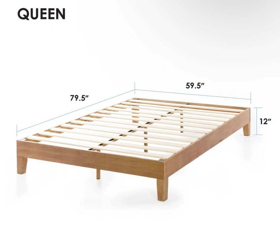 Queen Size Wooden Platform Bed Frame - photo 3