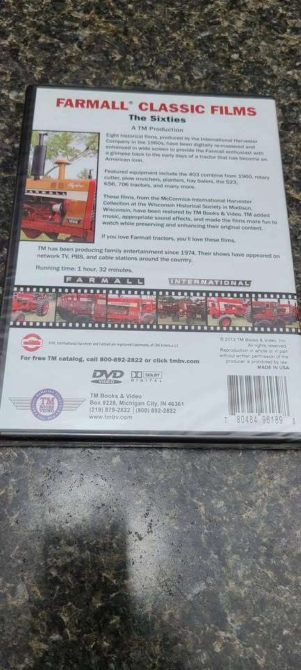 FARMALL CLASSIC TRACTORS - THE SIXTIES DVD NEW, SEALED - photo 3