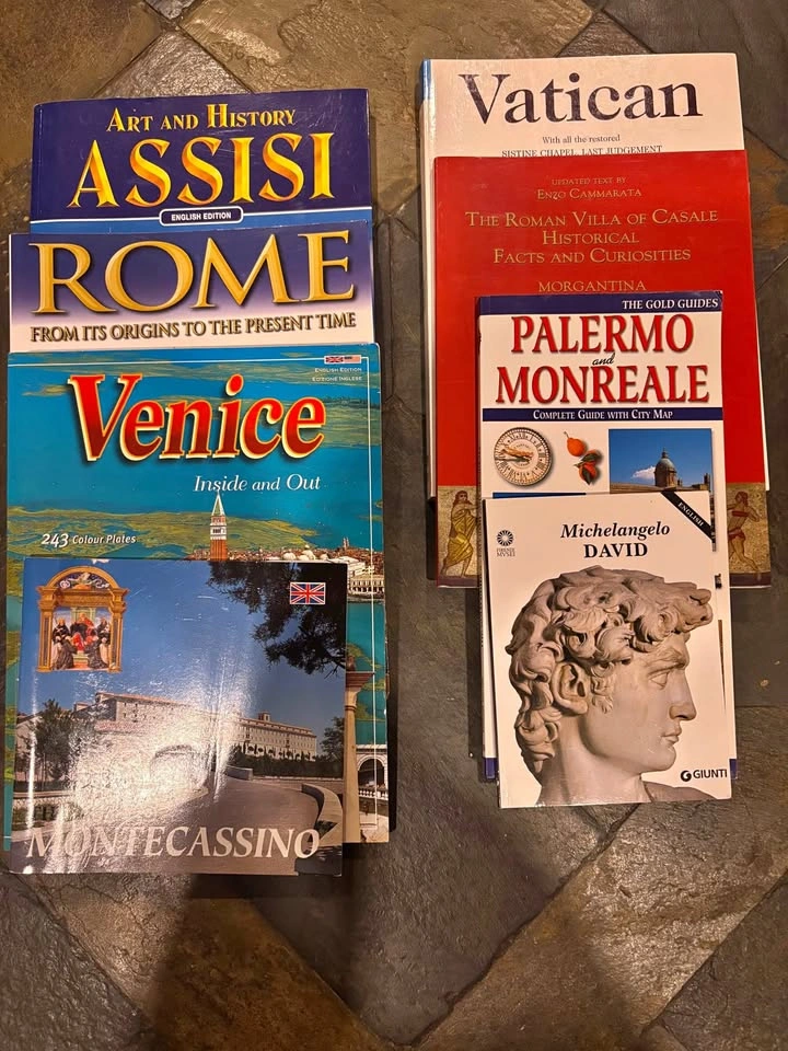 Italy Travel & Art Guidebook Lot (8 Books)