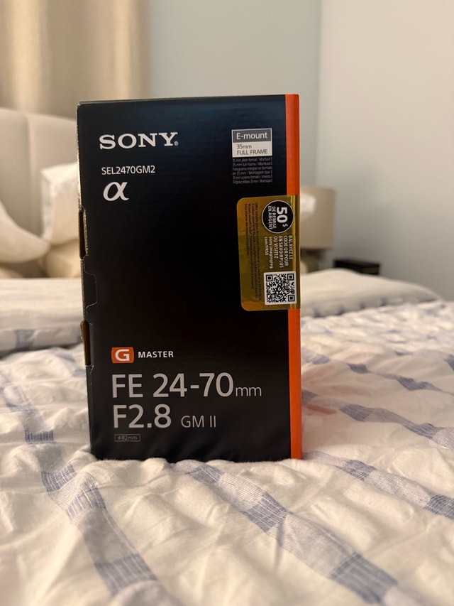Brand New Sony FE 24–70mm f/2.8 GM II Lens – Unopened