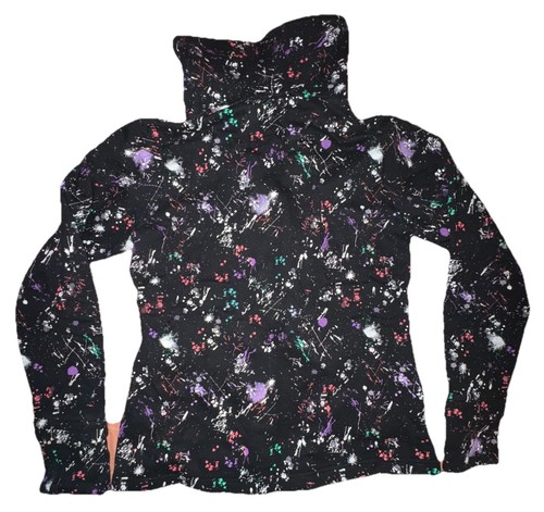 Bench Splatter Pattern Full-Zip Sweater High Mock Neck - Large