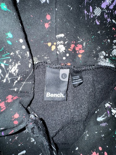 Bench Splatter Pattern Full-Zip Sweater High Mock Neck - Large - photo 2