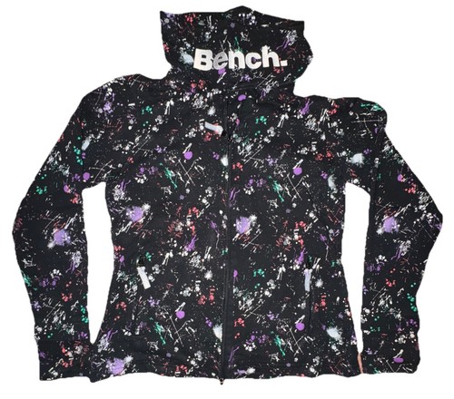 Bench Splatter Pattern Full-Zip Sweater High Mock Neck - Large - photo 3
