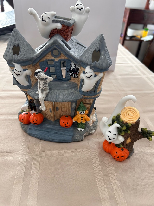 Halloween Ceramic Ghost Decor Set - photo 2