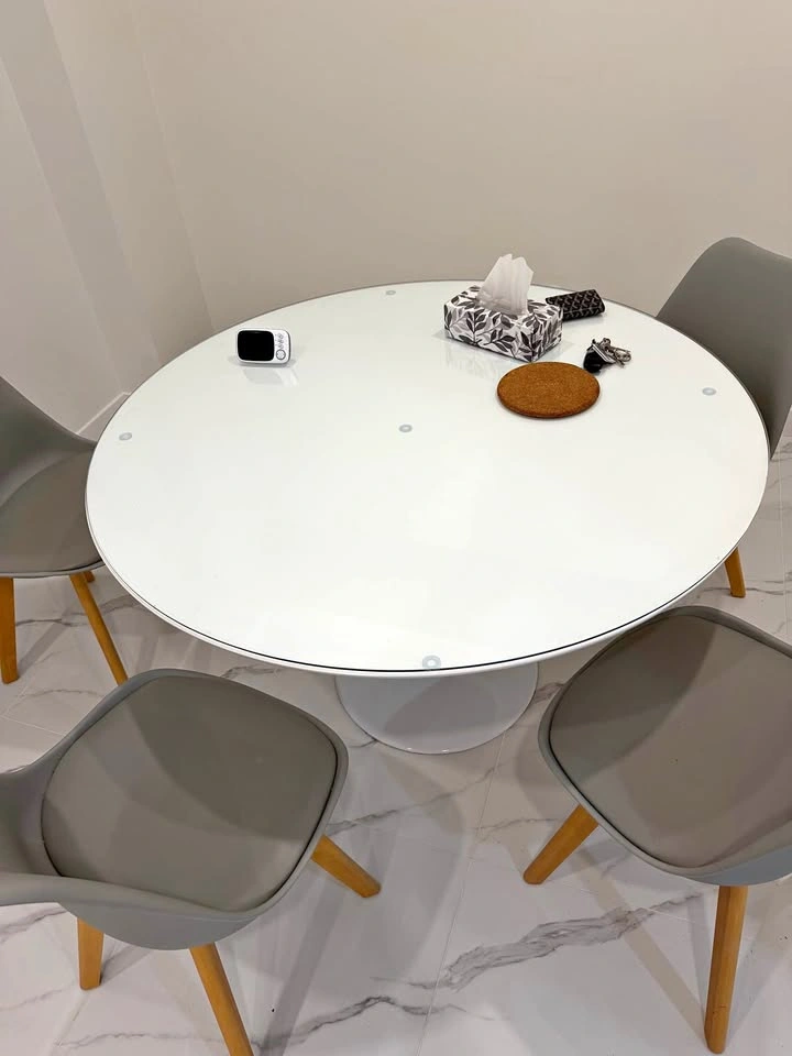 Rove Concepts 48-inch White Lacquer Tulip Dining Table