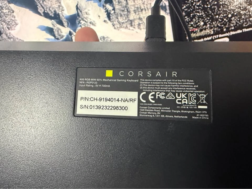 Corsair K65 RGB mini 60% keyboard - photo 3
