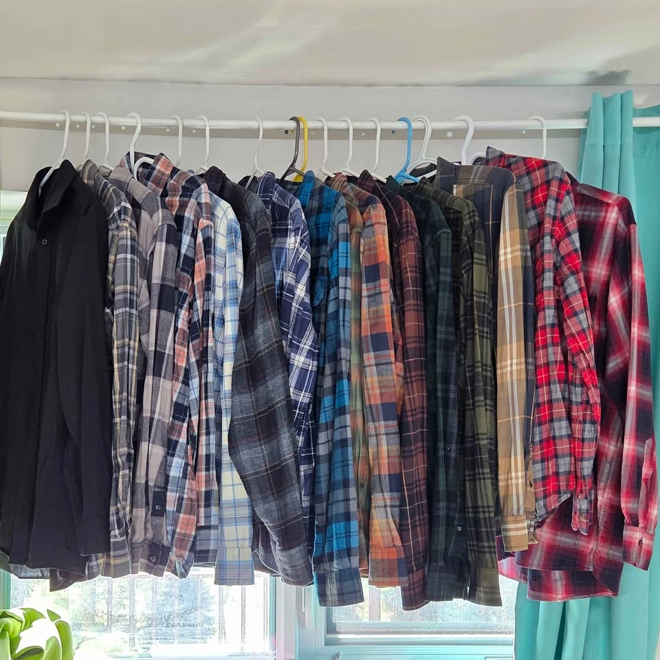 16x Men's Flannel Shirt Collection size Medium