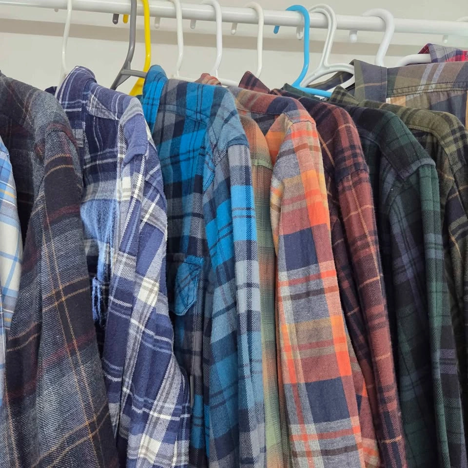 16x Men's Flannel Shirt Collection size Medium - photo 3
