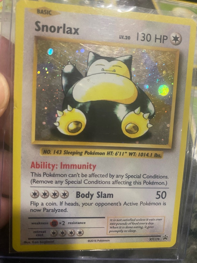 Snorlax XY179 80R 109 109 80 Pokémon Cards