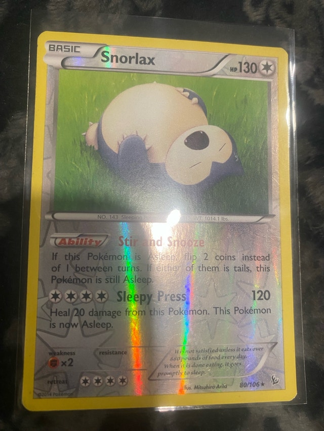 Snorlax XY179 80R 109 109 80 Pokémon Cards - photo 3