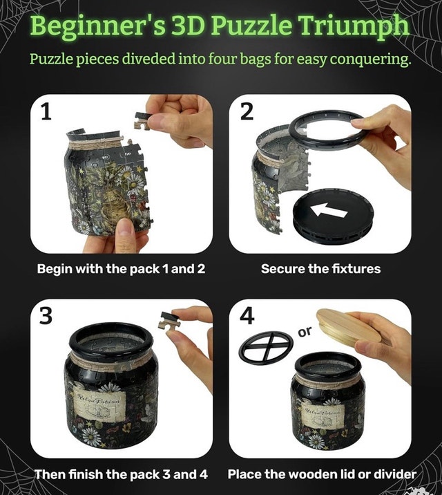 PieceRelax 3D Puzzle Jar - photo 2