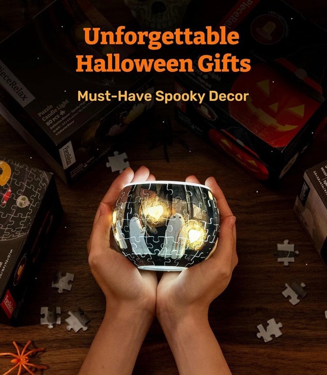 3D halloween candle puzzle