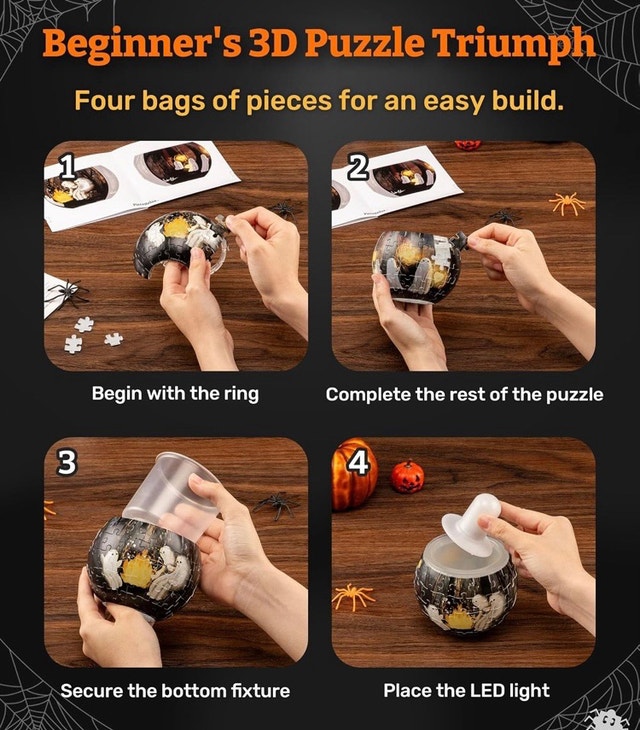 3D halloween candle puzzle - photo 3