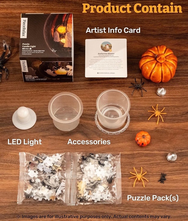 3D halloween candle puzzle - photo 4