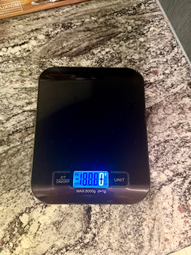 Digital Kitchen Scale, Backlit LCD, Food Weighing Scale