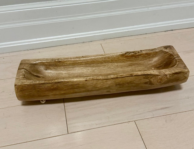 Rustic Wooden Decor Tray / Bowl - photo 2