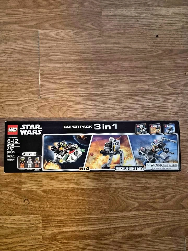 LEGO Star Wars Microfighters Super Pack 3 in 1 66542 (Sealed, Re