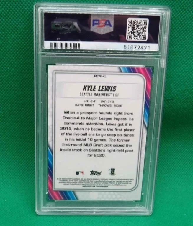 2020 Bowman Chrome Kyle Lewis Rookie Favorites Atomic Refractor - photo 2